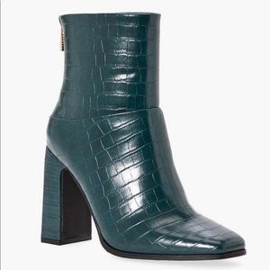 BRAND 🆕 Block Heeled Bootie - Faux Leather